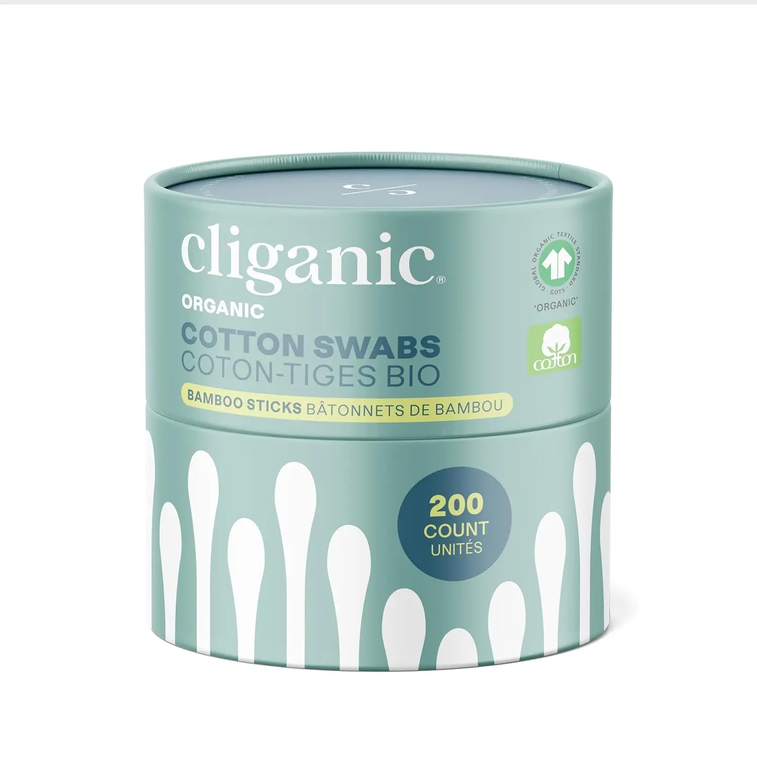 

Organic Bamboo Cotton Swabs, 200 Count