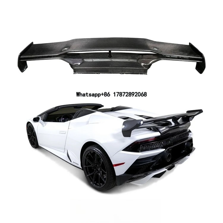 

V Style Carbon Fiber Spoiler for Huracan LP610 EVO Car Accessories Auto Parts Rear Wing