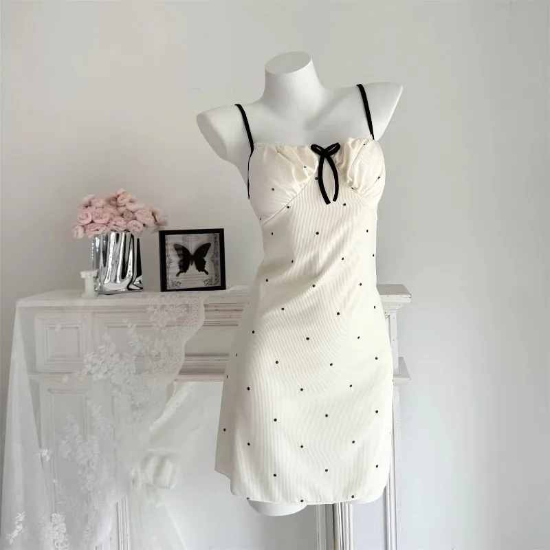 French style sleepwear for women in summer, new Modal camisole nightgown, small, fresh and sweet girl's home outfit