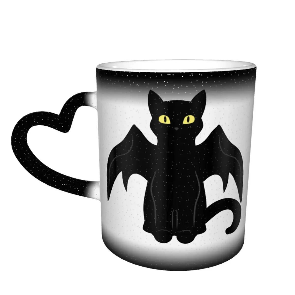 Vampire Cat Mug Demon Wings Wholesale Vintage Mug Pottery Cappuccino That Changes Color Cups