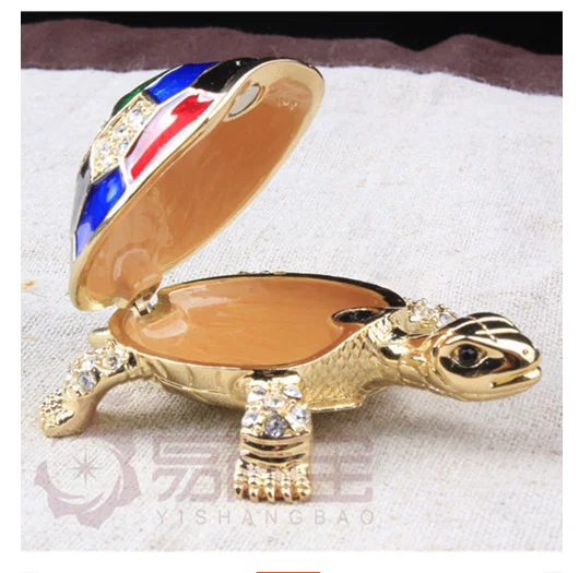 Cross border foreign trade scenic spots sell hot metal enamel jewelry boxes, handicrafts, creative cultural and creative small t