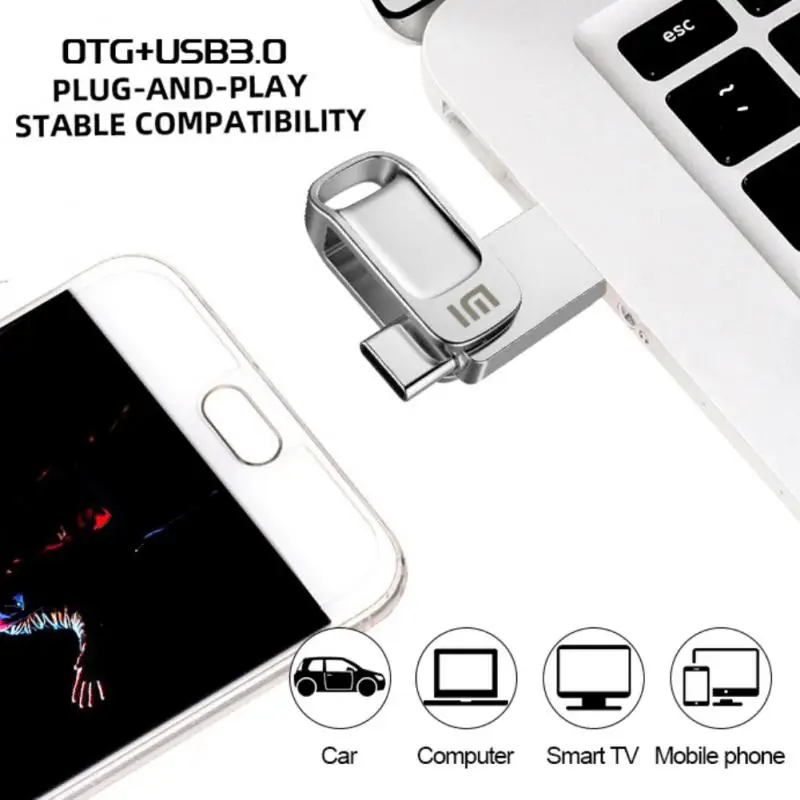 Xiaomi 2TB U Disk Mini Pen Drive USB Memory New USB Flash Drives 1TB TYPE C High Speed Usb 3.1 Waterproof Pendrive Metallic 128