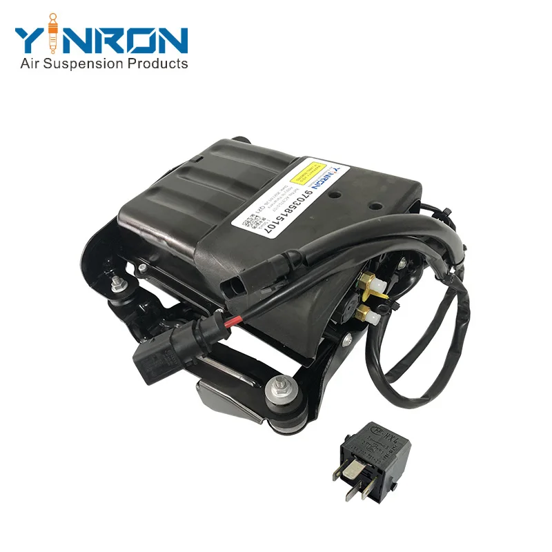 

YINRON Air Compressor Assembly With Relay For Porsche Panamera 970 Pneumaitc Pump With Bracket 97035815107 97035815108