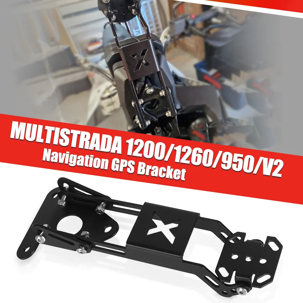 

GPS Support Mount Bracket Holder For Ducati Desert X 2022-2023 UTILITY AND NAV MOUNT Motorcycle Accessories T5-5052 Aluminium