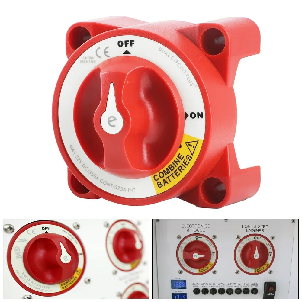 

2 3 4 Position Battery Disconnect Dual Single Switch Isolator for Camper RV Truck Boat Caravan Marine 12V Battery Cut Off Switch