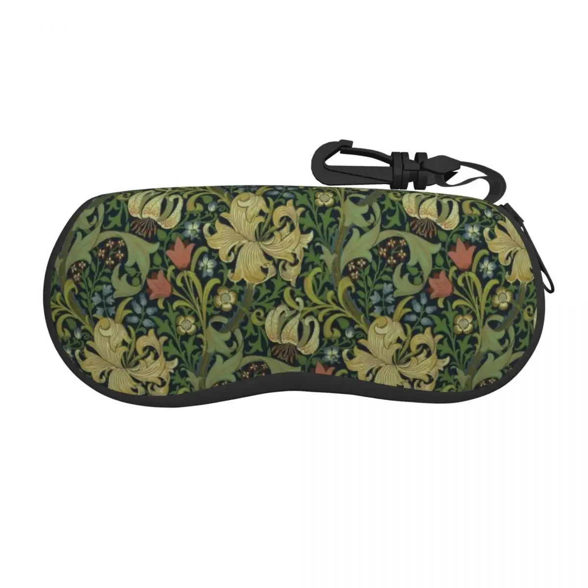 William Morris Company Sunglasses Case Neoprene Zipper Floral Textile Pattern Shell Eyeglass Case Protective Box For Glasses