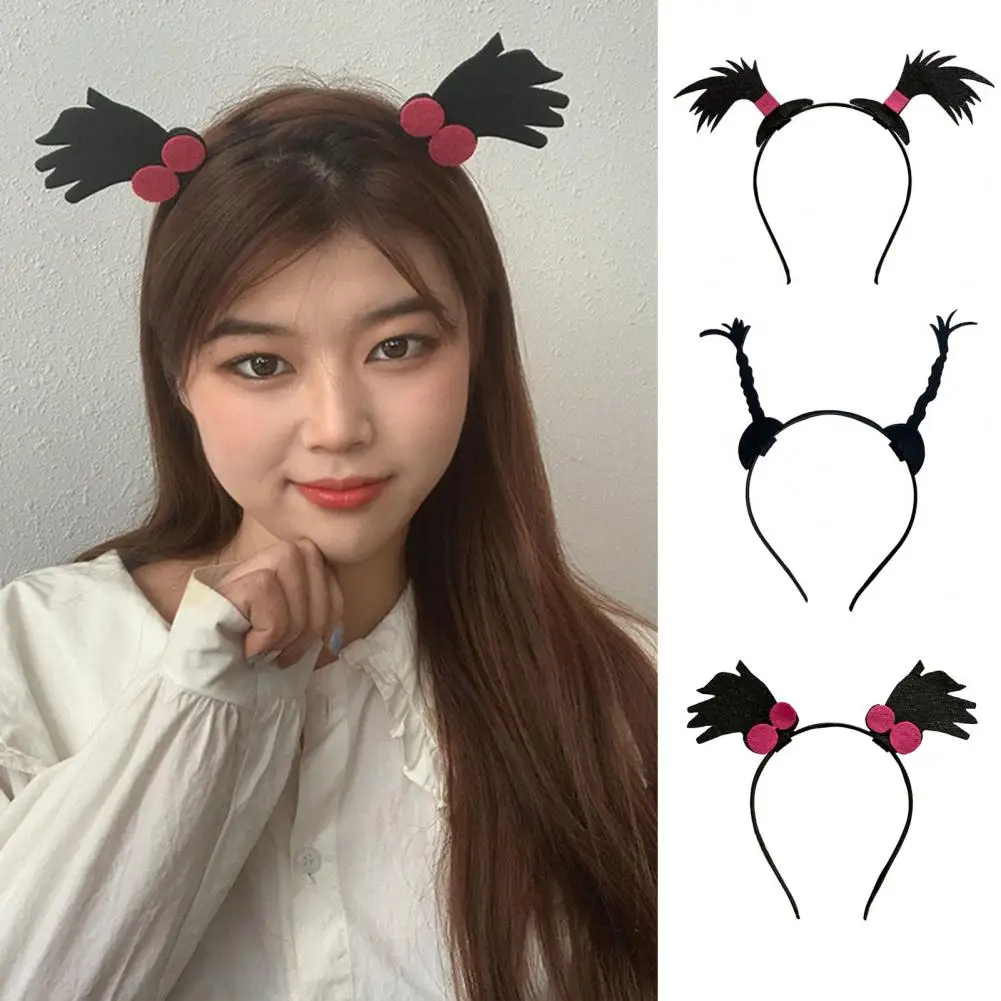 Children Festival Hair Hoop Children Holiday Performance Props Cherry Braid Headdress Felt Cloth Hair Bands Hair Accessories