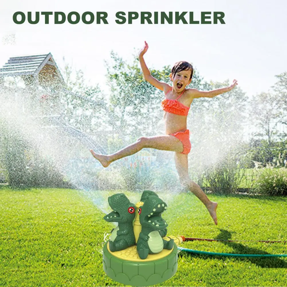 Outdoor Sprinkler Toy for Kids Long-lasting Plastic Sprinkler Rotatable Dinosaur Sprinkler Fun Outdoor Water Toy for Kids'