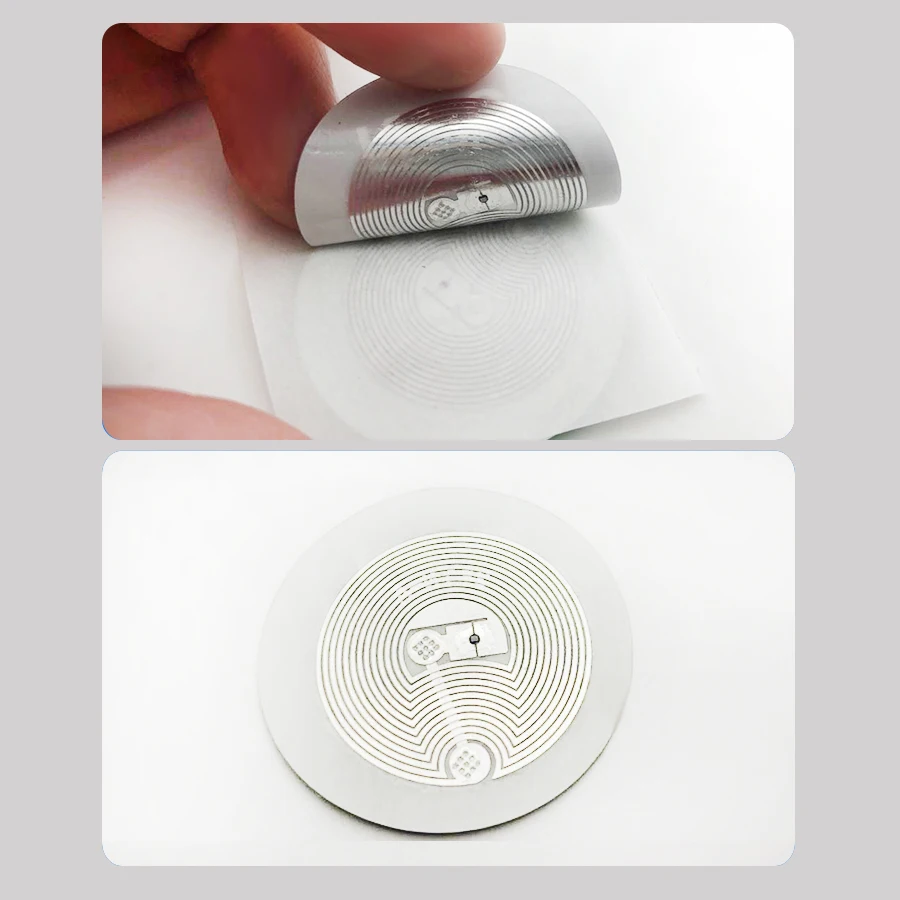 10PCS NFC Stickers Tag ISO14443A 13.56MHz NXP NTAG213 etichetta universale RFID HF Smart electronic Tag scheda IC resistente al metallo