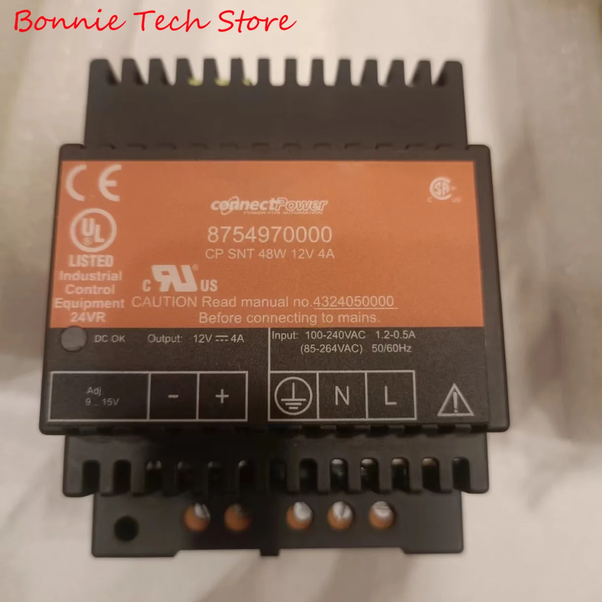

8754970000 для Weidmuller CP SNT 48 Вт 12 В 4 А, блок питания, 12 В