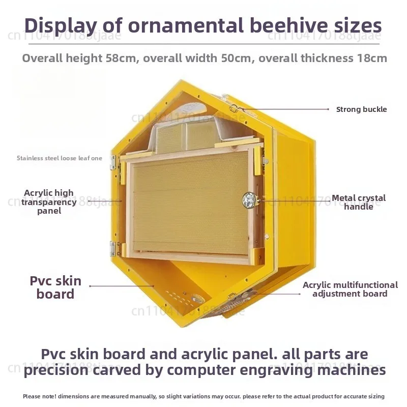 Colmeia de parede equipamento de apicultura interna
