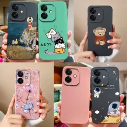 For Oppo A40 A40m A60 Phone Case Cool Bear Anti Drop Full Protection Cases For Oppo A 60 4G 5G Soft Liquid Silicone Back Cover