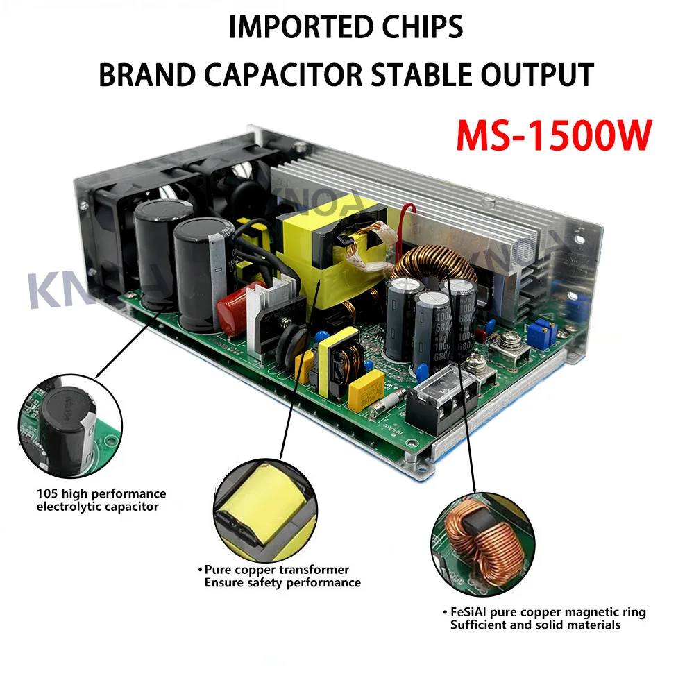 Einstellbares 1500-W-Schaltnetzteil mit Digitalanzeige, AC/DC 0–12 V, 13,8 V, 24 V, 36 V, 48 V, 60 V, 72 V, 80 V, 110 V, 150 V, 220 V, industrielle SMPS – Detail 5