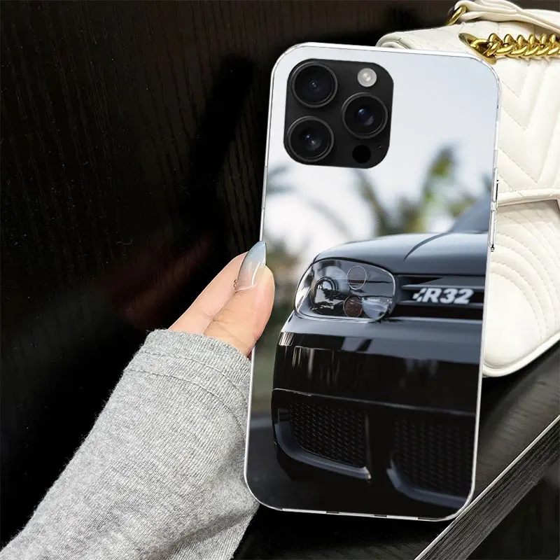 Cool MK4 MK5 Golf Car Case for iPhone 13 12 Mini 11 Pro Max Soft Phone Cover X XS XR 7 SE 8 Plus 6 6S 5 5S Silicone Black Capa view 2