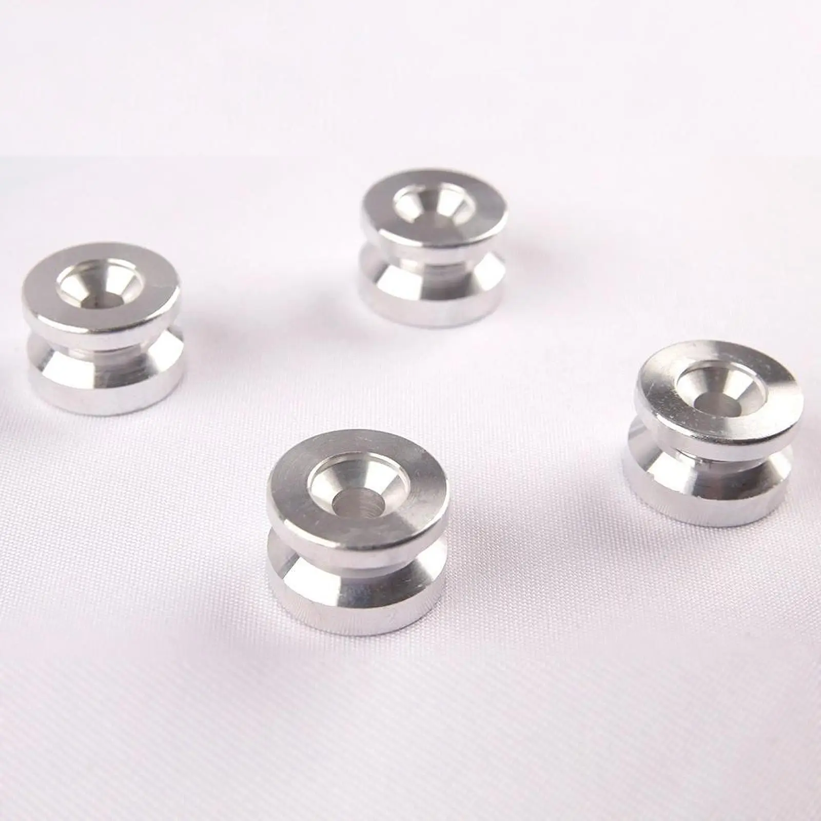 4Pcs Trunk Bracket Base Plate Bushing Pad Buckle, Motorcycle Rear Luggage Case Spacers, Luggage Case Pad for Motorbike Accs