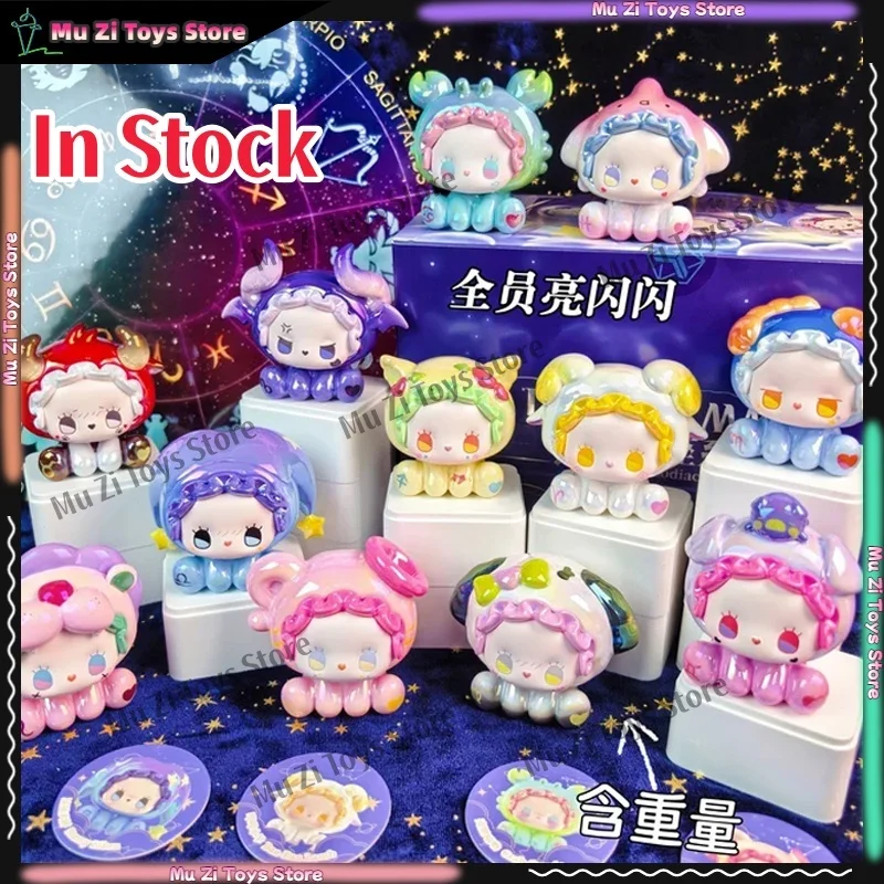 Lucky Emma Authentic Hey Zodiac Series Blind Box Collectible Cute Anime Figures Desktop Ornaments Mystery Dolls Gift Kids