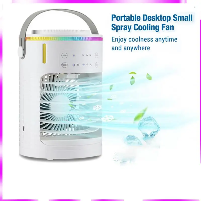 N98R Портативный вентилятор для кондиционирования воздуха Офисный портативный 3-скоростной настольный вентилятор Мини-вентилятор охлаждения