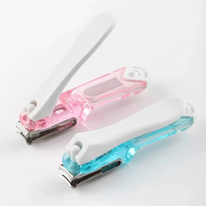 1pcs Premium Rotate Nail Clippers Stainless Steel Nail Cutter Ergonomic Non-Slip Handle Nail Trimmer for Fingernails Toenails