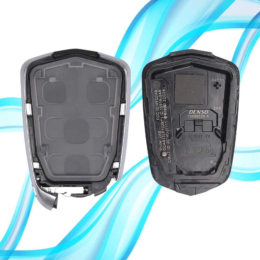 Zz الأصلي مفتاح ID46 رقاقة HYQ2AB 315MHz HYQ2EB 433MHz لكاديلاك XTS CTS CT6 ATS Escalade ESV القرب سيارة مفتاح بعيد