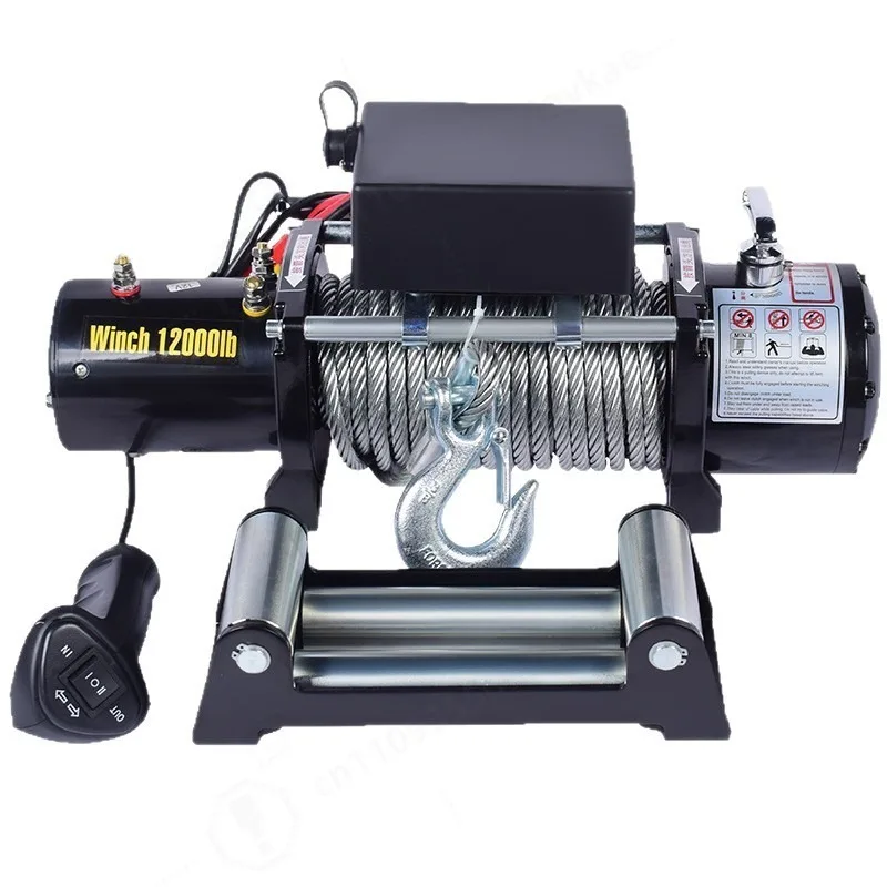 Vehicle Self-rescue Off-road Winch 3000lbs 12V 24V Off-road Vehicle Winch Electric Winch Traction for Vehicle Crane