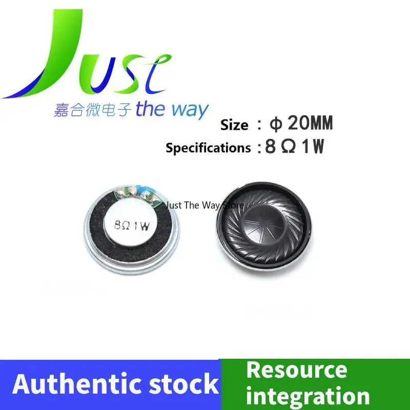 8PCS/LOT 20/23/27/28/30/32/36/40mm 8ohm 1w small speaker with inner magnetic ultra-thin circular speaker in iron shell