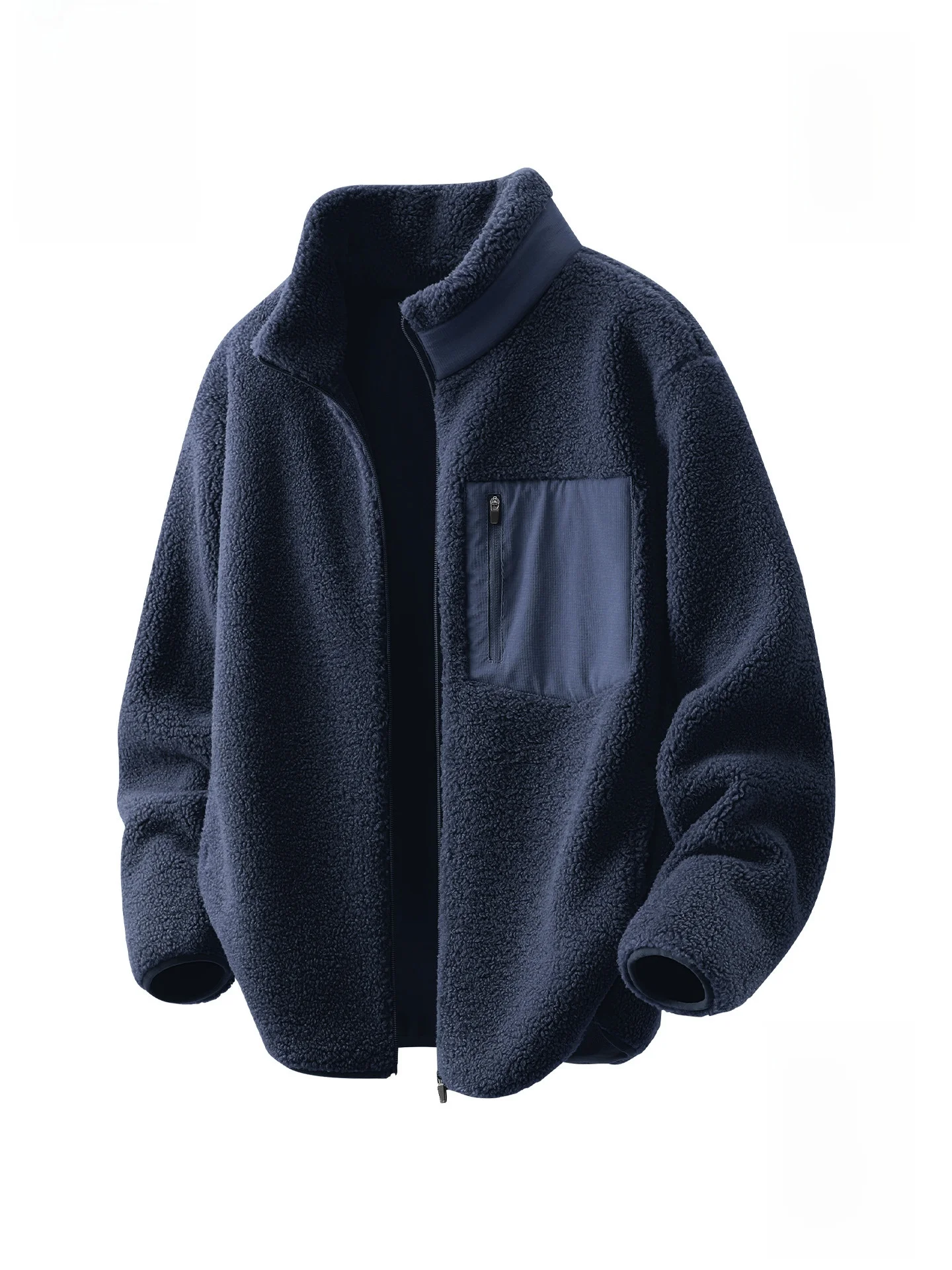 

Мужская теплая куртка Monkey American Sle Fce с воротником-стойкой, на флисовой подкладке, осенне-зимняя, повседневная, свободного кроя, на молнии