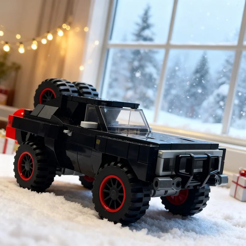 239pcs MOC Dom Bob Weave Charger From Furious 7 Diy Building Blocks Display Kit Construction Model Premium Toy Gift For Adults