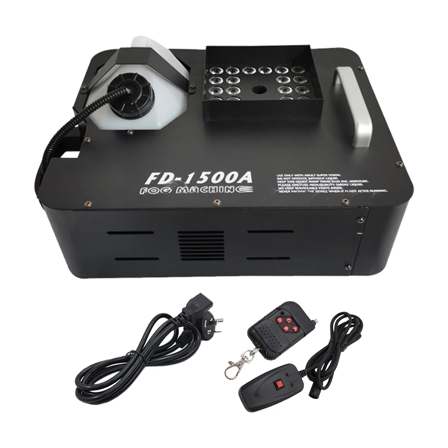 Nieuwe Collectie 1500W Dmx Led Fog Machine Pyro Verticale Rookmachine 24X9W Professionele Fogger Voor Stage apparatuur