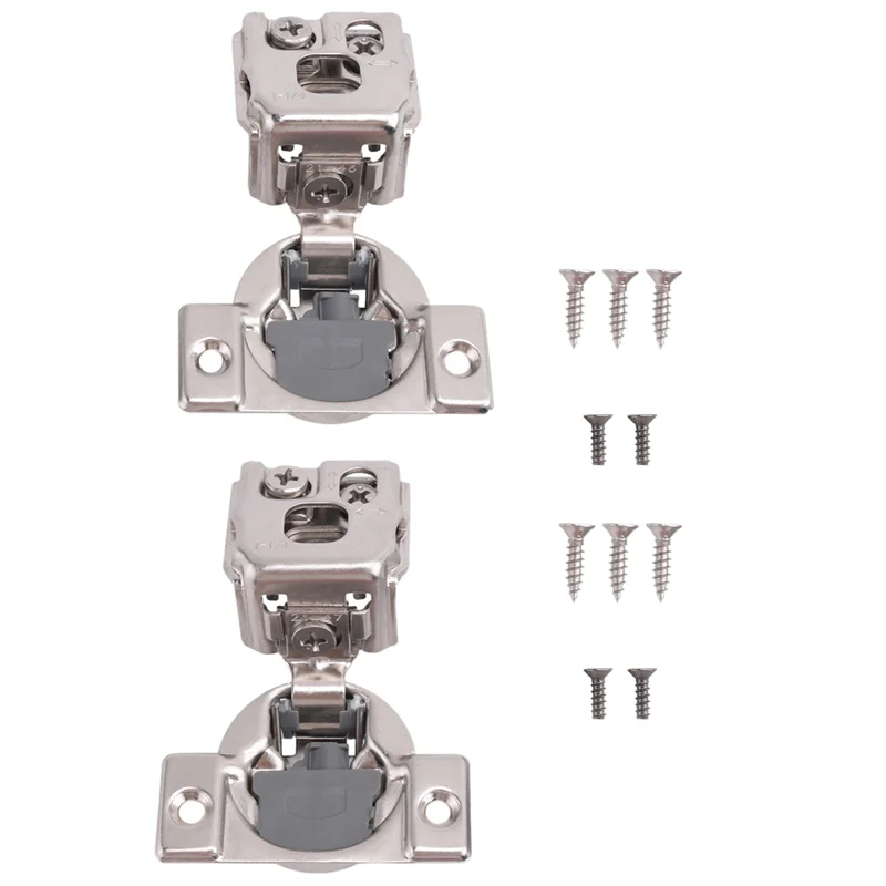 ABAH-20 Pack 1-1/4 Inch 3D Overlay Soft Close Concealed Hinges For Face Frame Door, Control Closing Speed,105° Open Angle