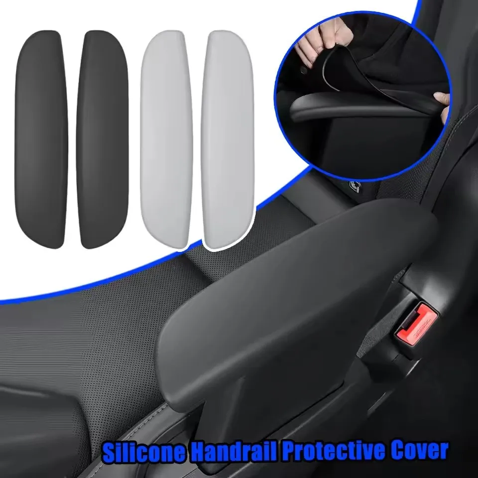 Car Handrail Protective Gloves For Tesla Model YL 2025+ Second Row Armrest Protective Cover Interior Mouldings Car Accessories