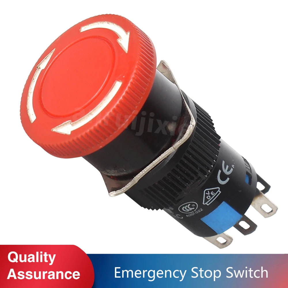 

Power Emergency Stop Button SIEG SX3&JET JMD-3&BusyBee CX611&Grizzly G0619 Urgent Stop Switch 5A-250VAC