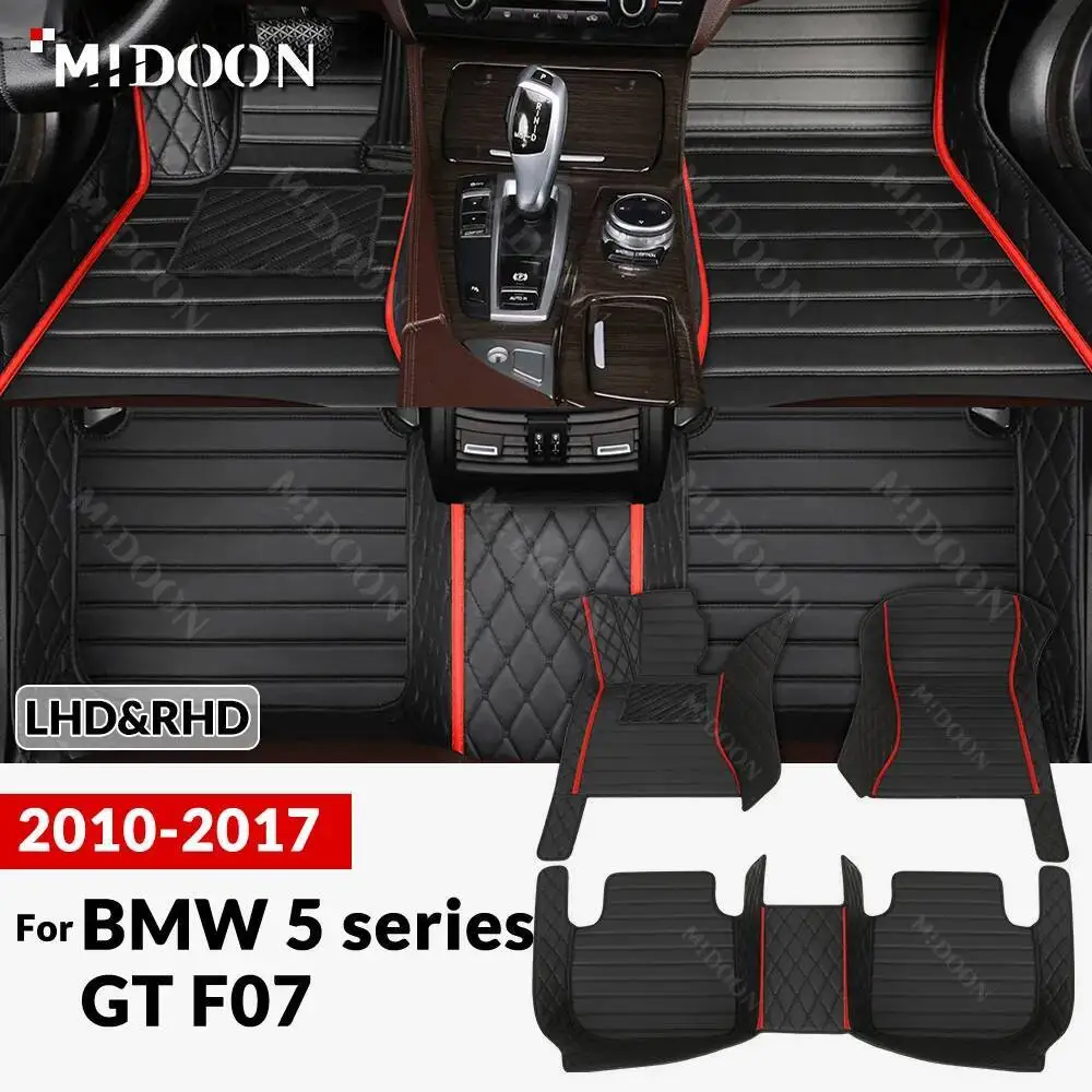 

New styles! For BMW 5 series GT F07 2010-2017 16 15 14 13 Custom Car Floor Mat Auto Carpet Cover Interior Accessories