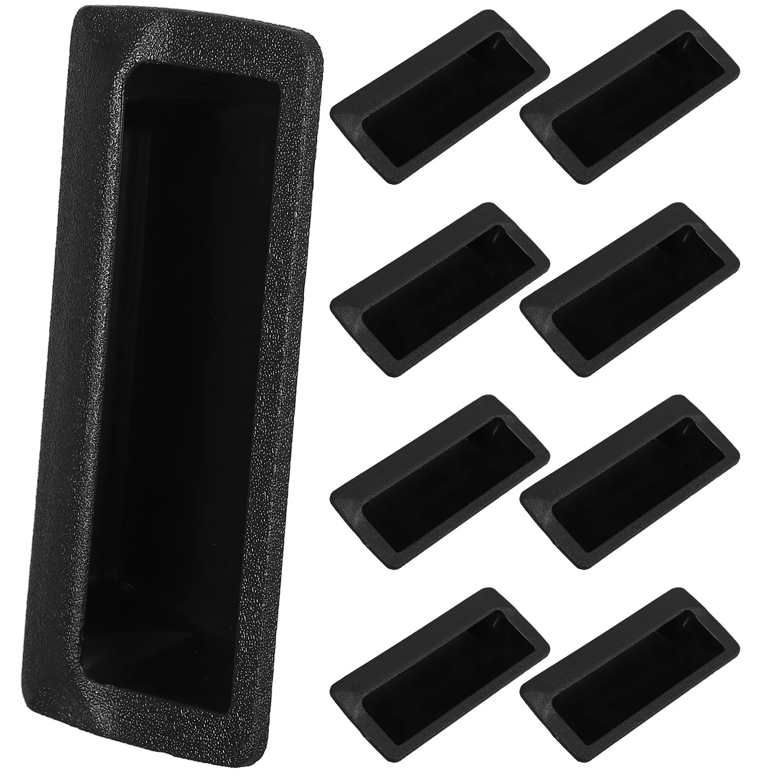10Pcs Embedded Plastic Handle Cabinet Door Industrial Lock Accessory Flush Pull Finger Insert Modern Recessed Cabinet Drawer