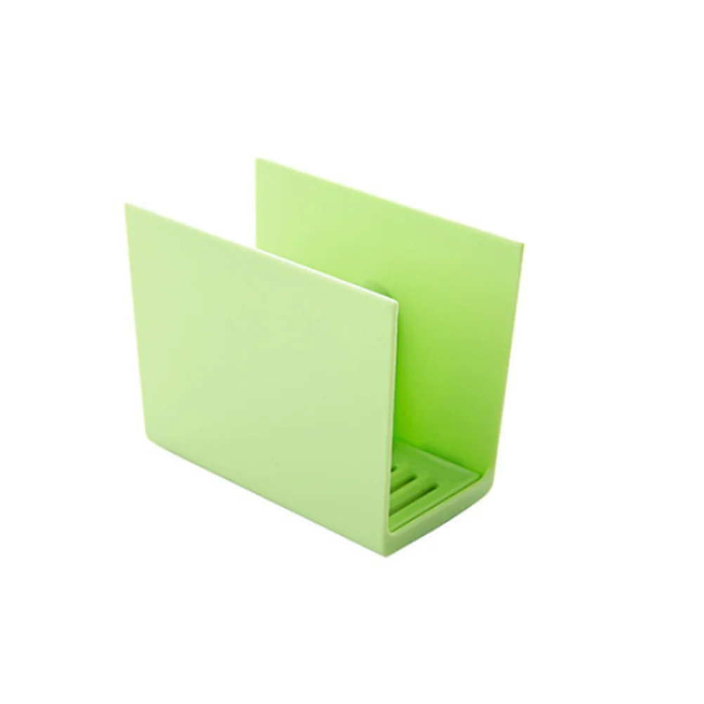 

Water Sink Storage Basket Green Suction Cup Drain Rack For Kitchen Sponge Holder Plastic Organizer Countertop Cleaner