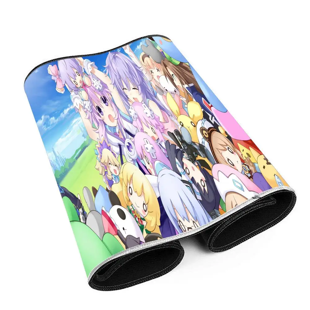 Imagem -06 - Mouse Pad Grande para Jogos com Lockedge para Menina Tapete Grande para Computador Mesa de Teclado Tapete de Mesa Hyperdimension Neptunia Anime Bonito