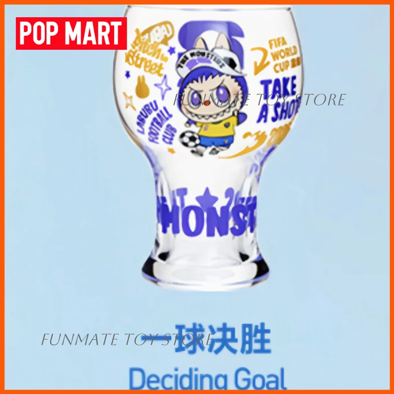 

NEW POP MART THE MONSTERS X FIFA Official Licensed Glass Cup Blind Box Cute Character Themed Collectible Ornaments Daily Use
