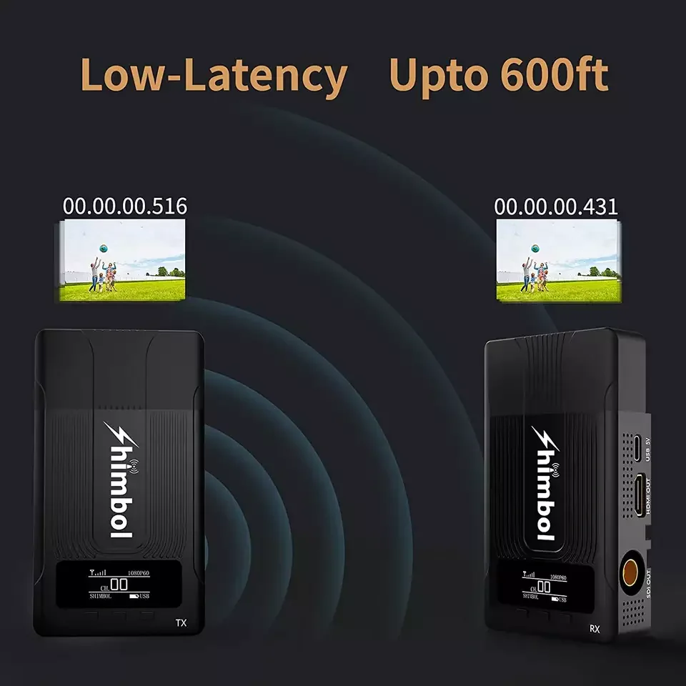 2025 Shimbol 600s 600ft 5G No Noise SDI HD Wireless Video Transmission System Transmitter