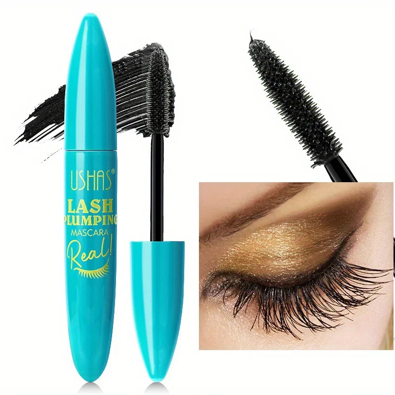 Mascara en Fiber 4D, Volume imperméable, boucles allongées, fibres liquides, anti-taches, usage toute la journée, pour cils naturels et dramatiques, cosmétiques