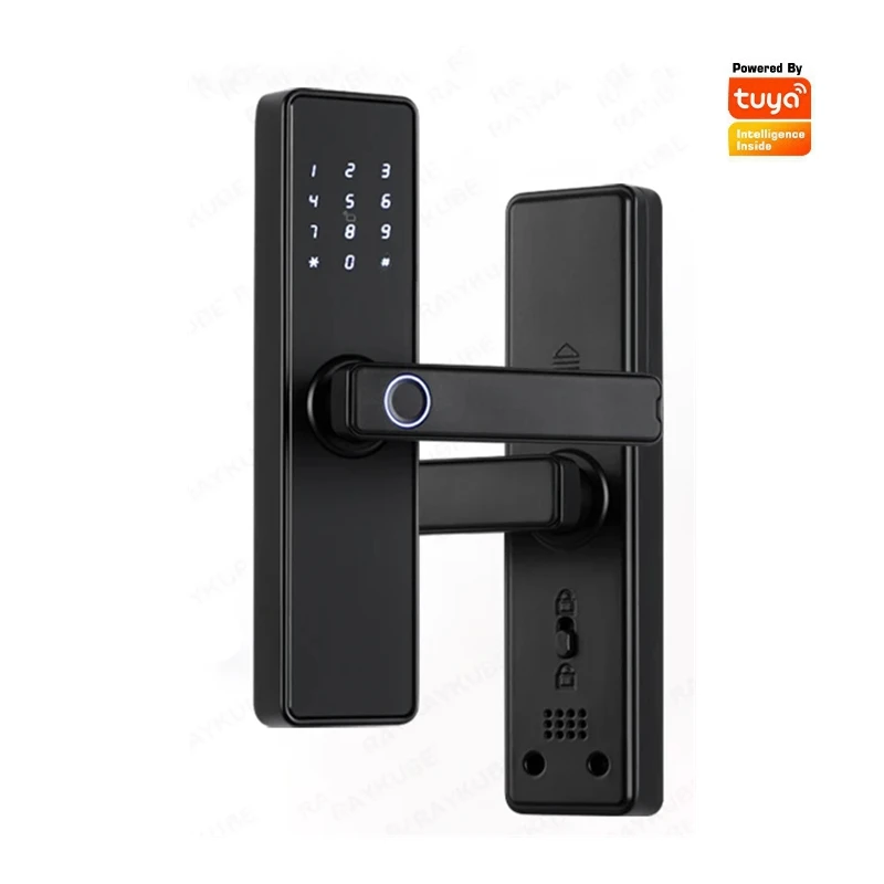EGFirtor Tuya Password Biometric Fingerprint Lock Electronic Smart Door Lock with APP Password Key IC Card Unlock