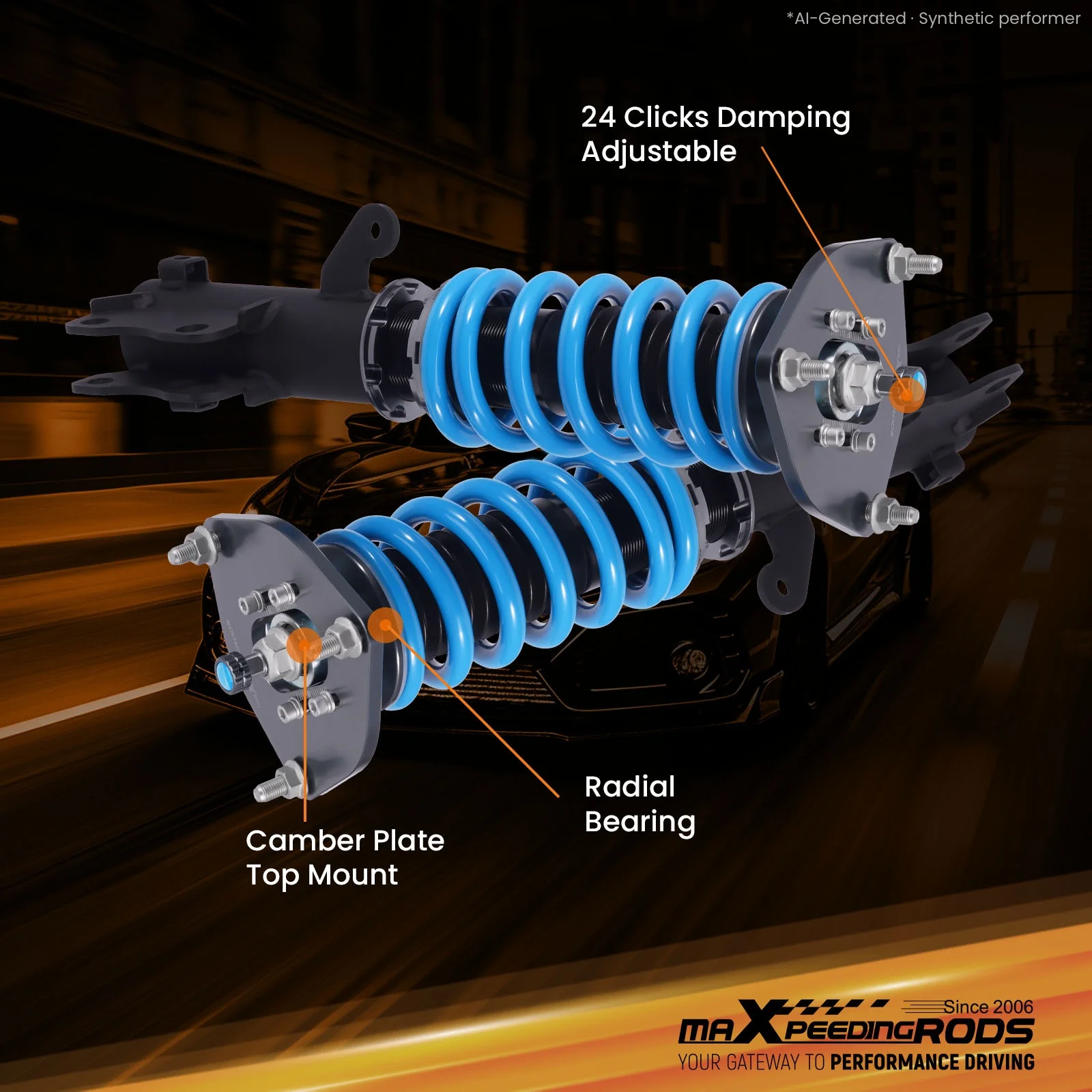 New Coilovers Kit For Mitsubishi Eclipse 00-05 Adj Damper Shocks Absorber Struts