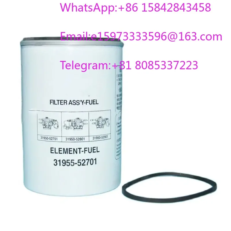 2 Pcs Fuel Filter 31955-52701 31945-52161 11QA-71040 For  Excavator R150VS 1-14UNF
