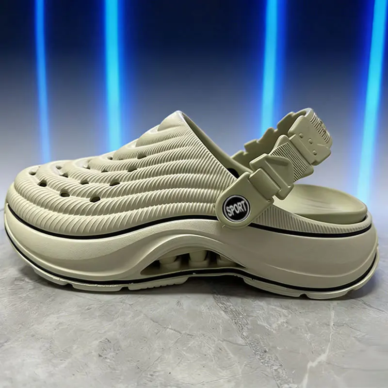EVA hole shoes women's summer wear non-slip couple bag head slippers thick-soled dual-purpose outdoor sports beach sandals