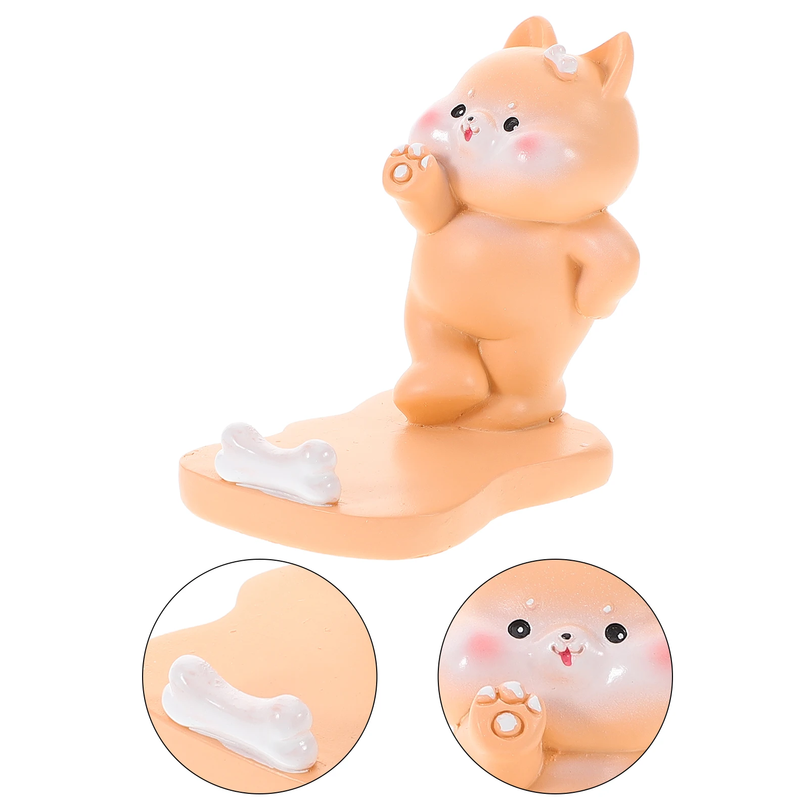 

Cute Dog Cell Phone Holder Multifunctional Car Mount Adjustable Dashboard Stand For Desk Office Handsfree Video Gaming Portable