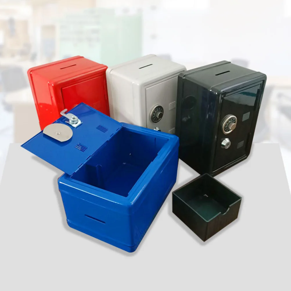 1PC Miniature โลหะปลอดภัยกล่องเหล็ก Piggy Bank MINI Strongbox รูปร่างประหยัดหม้อเดสก์ท็อปกล่องเงินเครื่องประดับสําหรับ Home Ivory