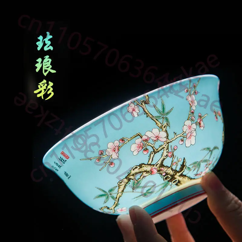 

Reproduction Chinese Jingdezhen Porcelain Enamel Flower Bowls​ Antique