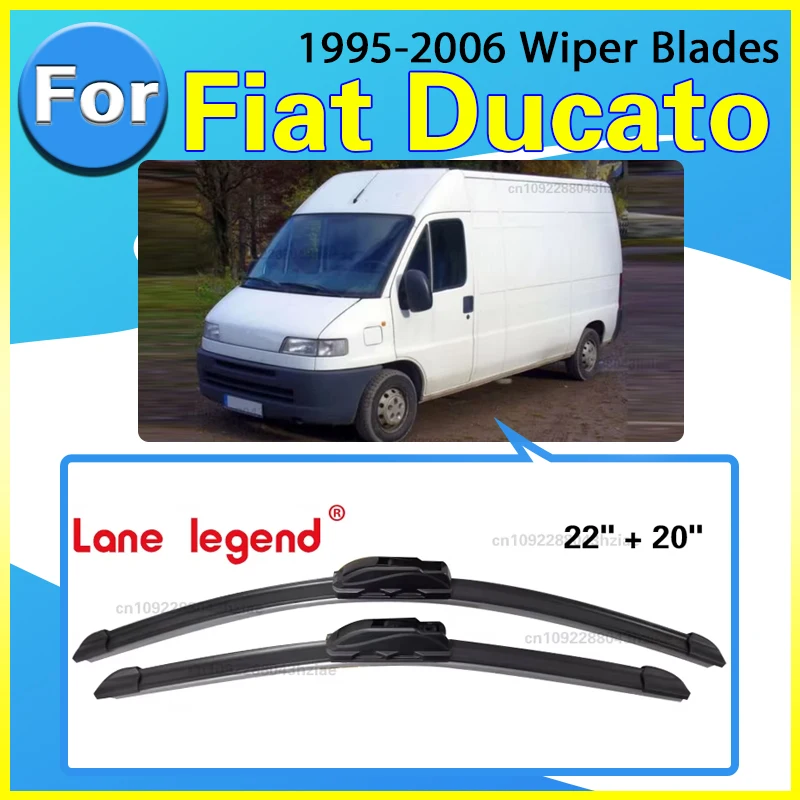 Auto Wischerblatt Klingen Für Fiat Ducato 1995-2006 22 "+ 20" Windschutzscheibe Windschutzscheibe Sauber Naturl Gummi auto Scheibenwischer Zubehör