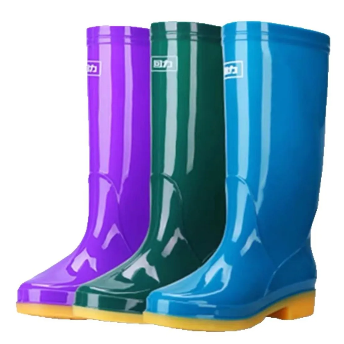 High-top Rain Boots for Both Men and Women Ox Tendon Water Shoes Kitchen Water Boots Cleaning PVC Rubber Shoes Labor Protection