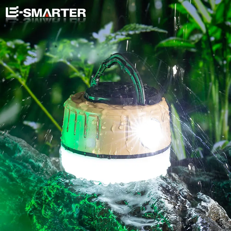 Portable LED Camping Lantern Multi Light Source Emergency Lights Outdoor Hiking Climbing BBQ Camp Tent Lamp With Hook And Magnet