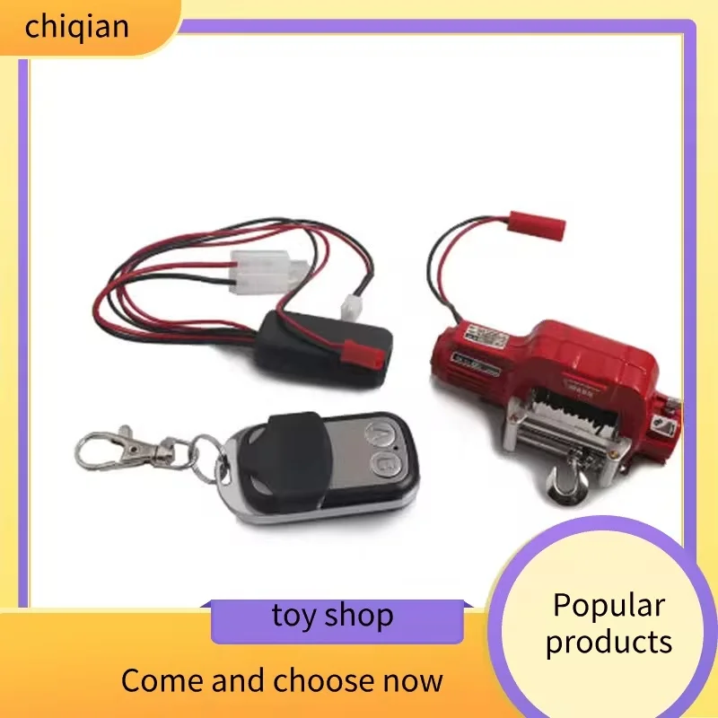 

1/10 RC Rock Crawler Metal Electric Winch WARN Style Mini Simulated Winch for Traxxas TRX4 KM2 D90 SCX10 RC Car Parts