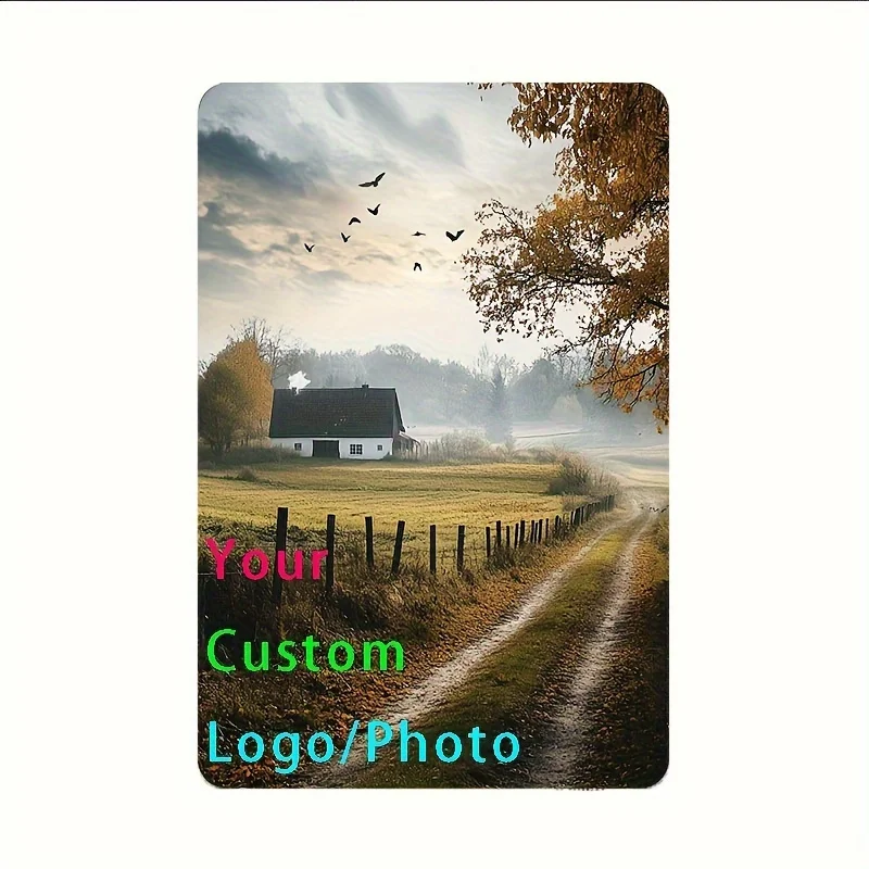 Letrero Metálico Personalizado de 8x12 Pulgadas - Decoración de Pared con Foto para Hogar, Oficina, Bar, Interior y Exterior, Multiusos